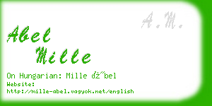 abel mille business card